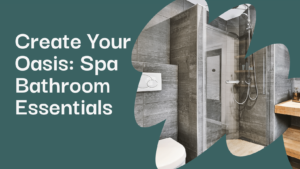 Relaxing spa bathroom