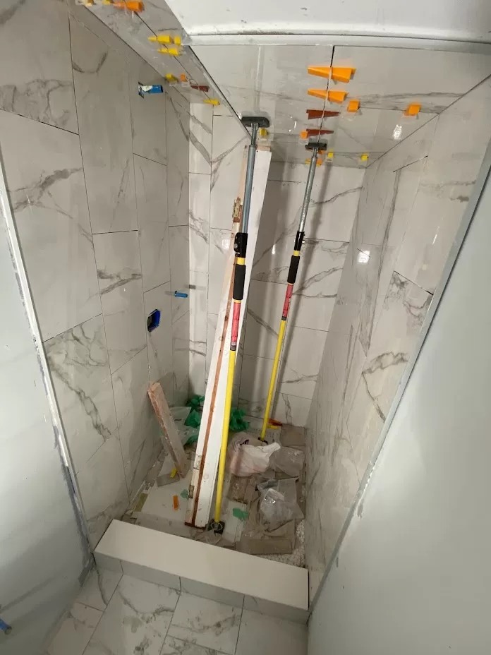 wildwood dr installng shower tiles