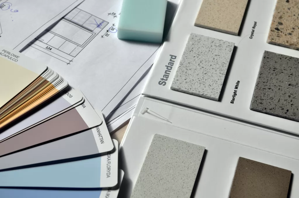 color samples for a renovation