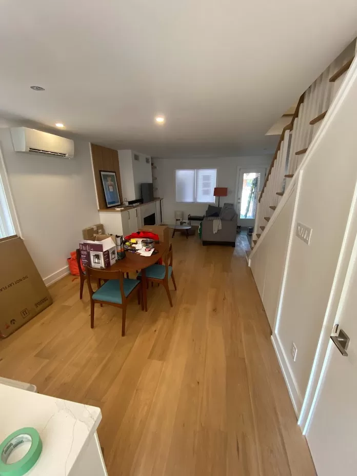 Hector Avenue living area stain paint after