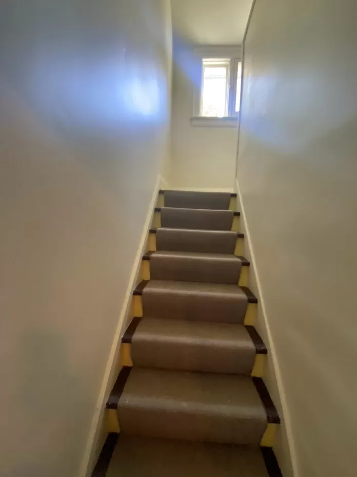 Hudson Drive stairwell paint after