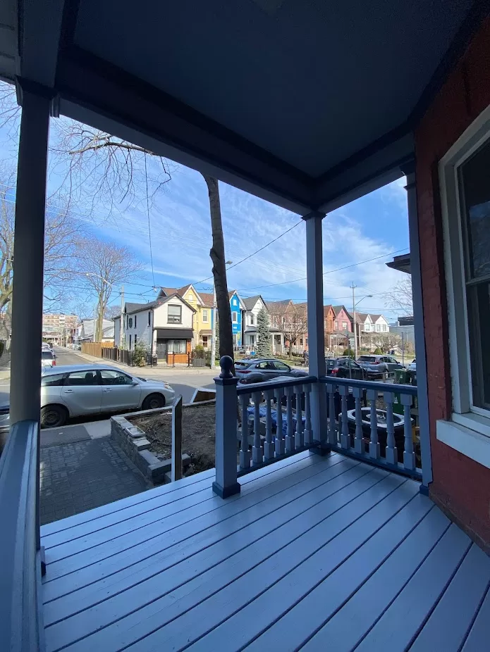 Brock Avenue front porch paint after 1