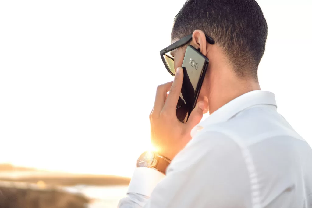 person on cellphone
