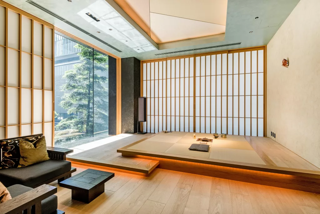 Traditional floorplan in room