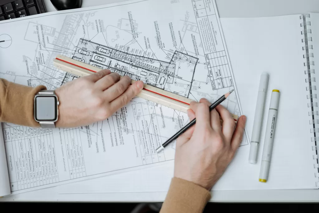Layout for construction project