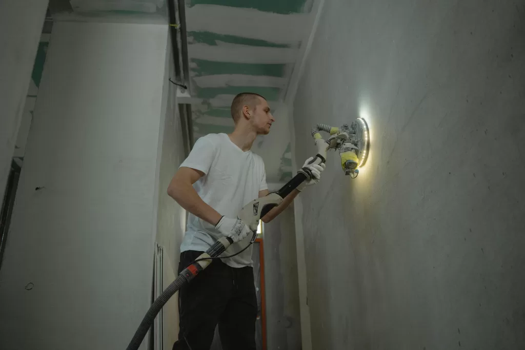 Man getting a remodel on his home