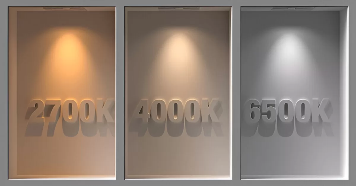 Comparison of color temperatures for kitchen task lighting.