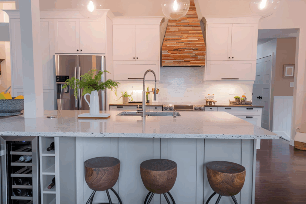 island kitchen layout