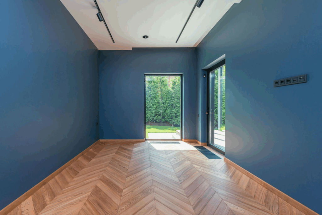 Chevron flooring patterns