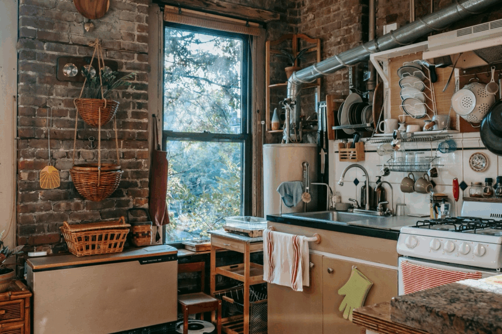 boho kitchen style