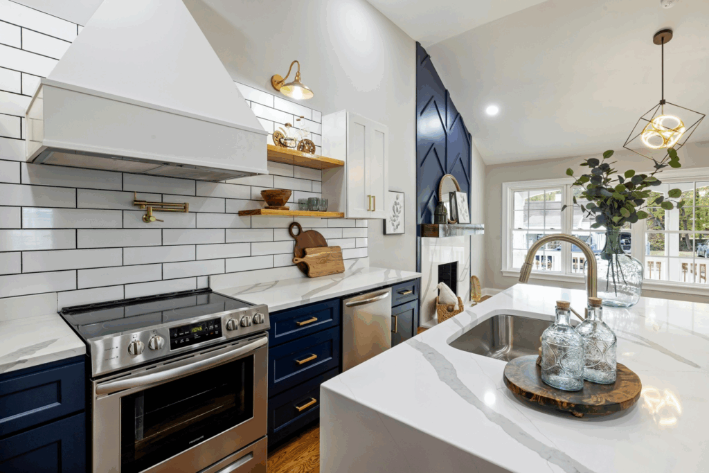 Quartz countertop in a Toronto home