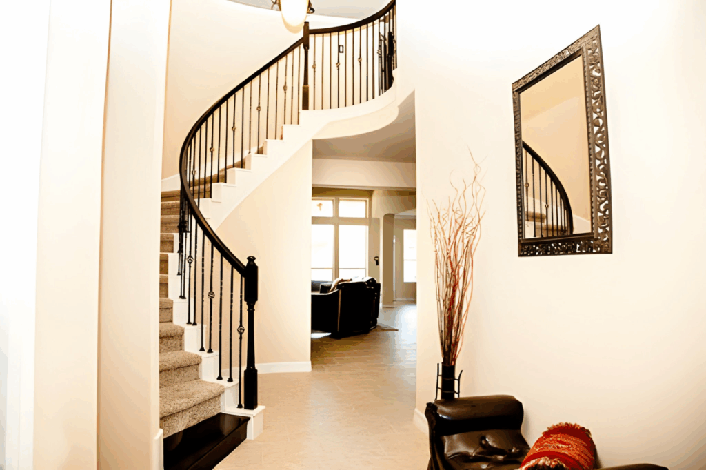 spiral staircase in a Toronto home