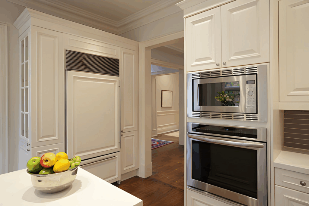 custom kitchen millwork appliance panels