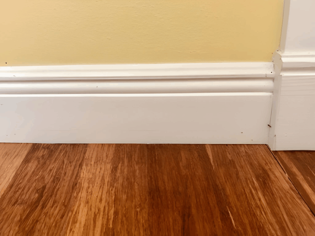 coped baseboard inside a Toronto home.