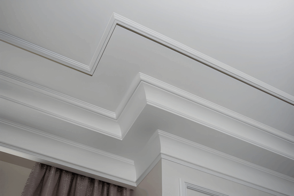 Crown moulding in Toronto home.