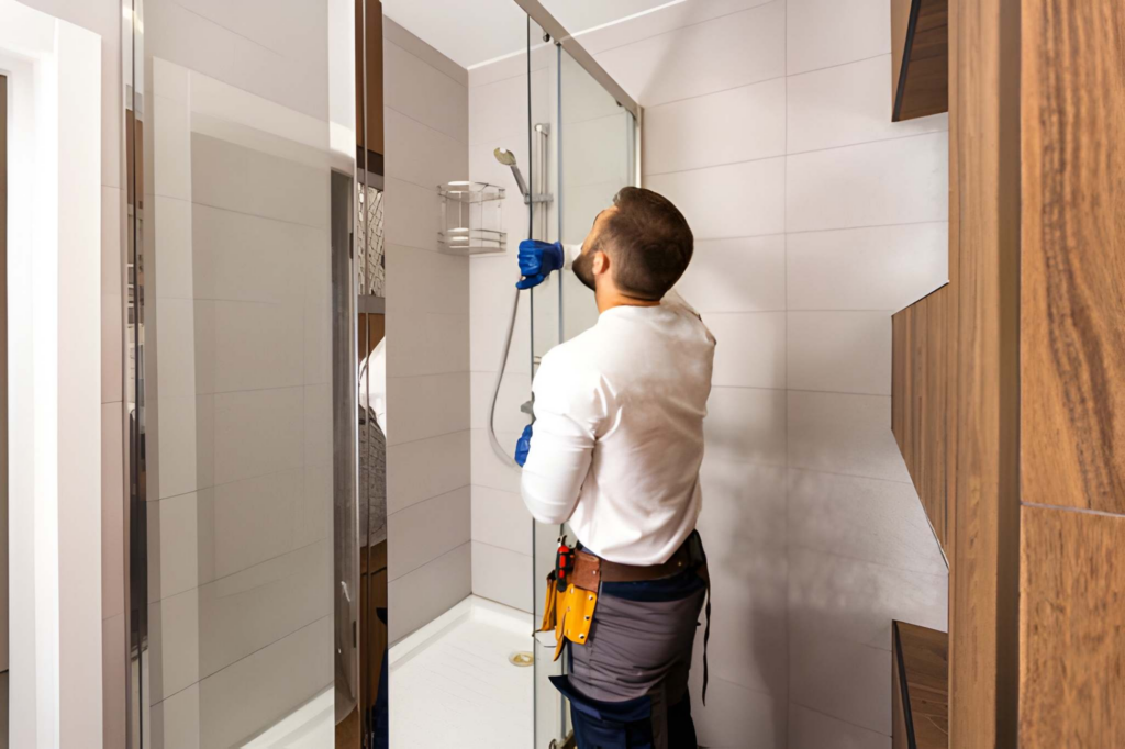 Bright family bathroom in a Toronto home during renovation.
