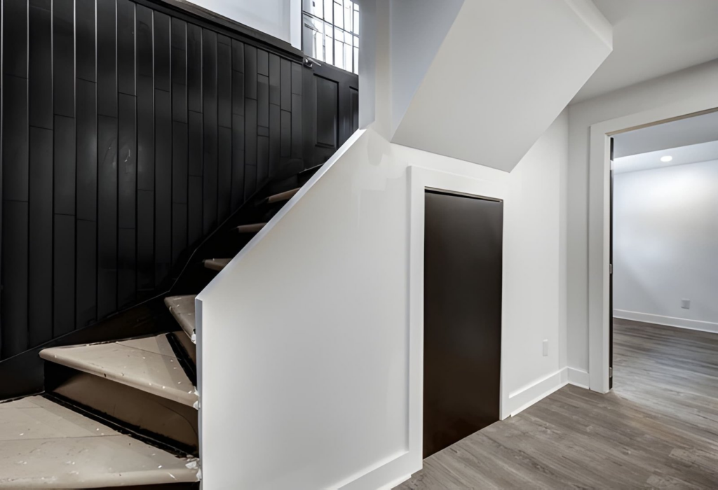 explore our work image 4 - basement renovation stairs