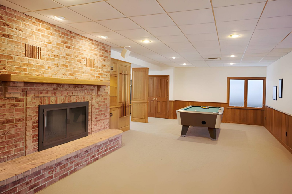basement renovation services image 1 - modern basement billiards room