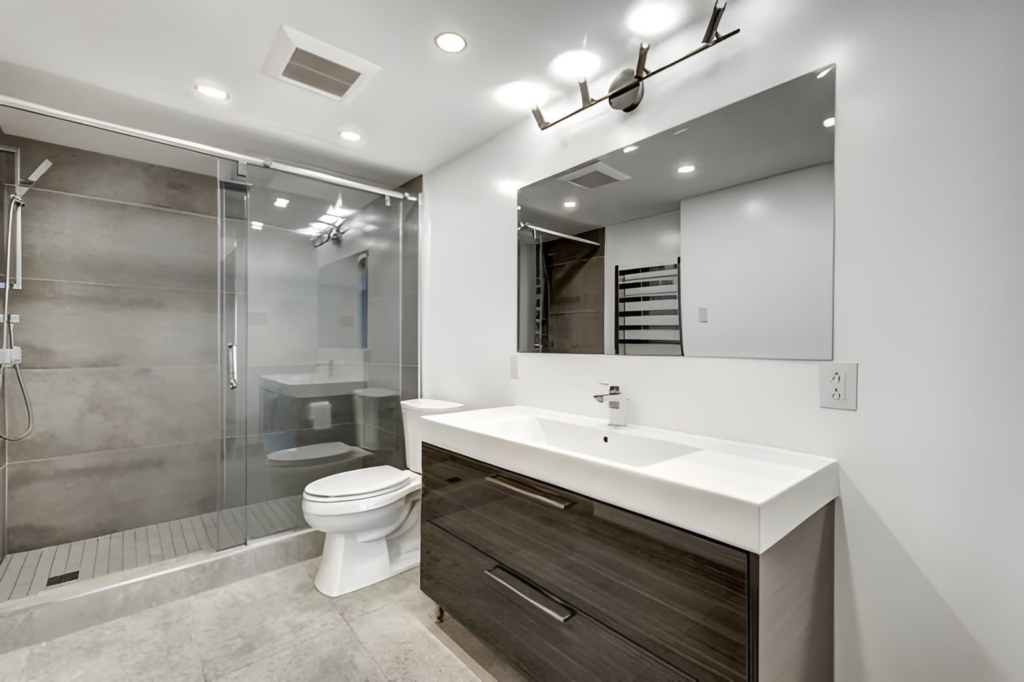 hero image - modern bathroom remodel