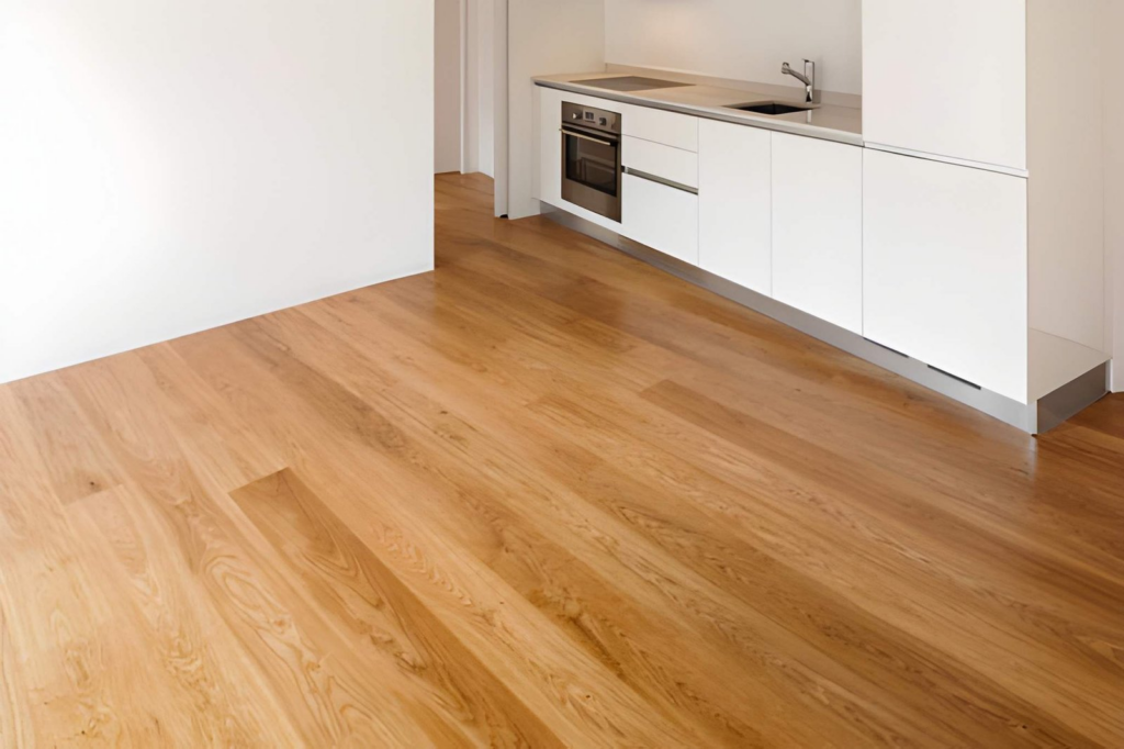 renovation services image 2 - modern hardwood flooring in kitchen