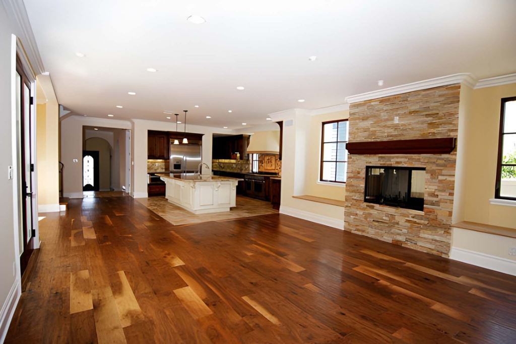 why choose us image 2 - modern living room hardwood flooring