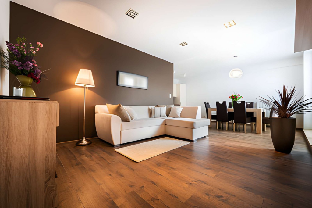 explore our work image 2 - modern living room hardwood flooring