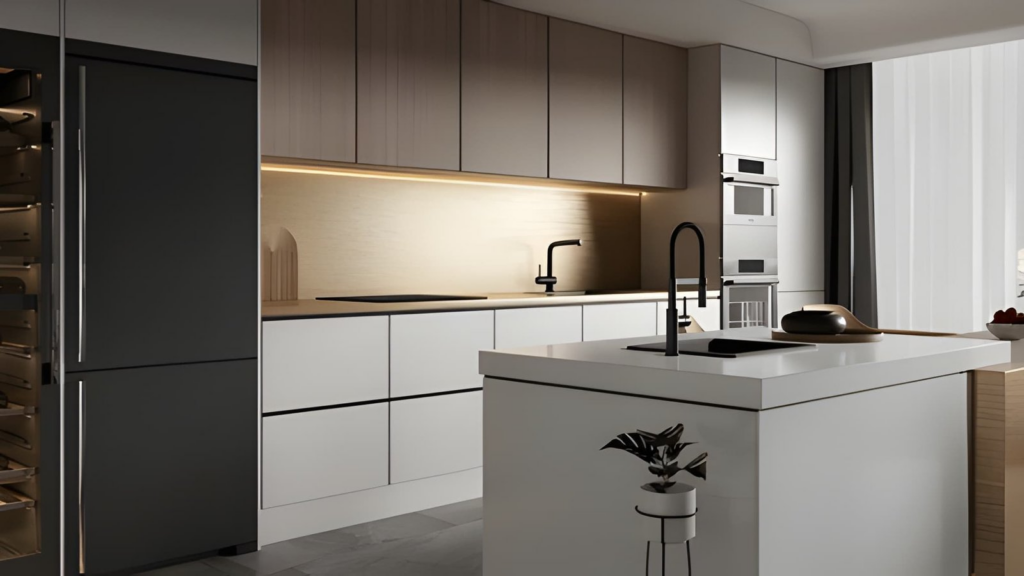 explore our work image 3 - modern remodeled kitchen with island