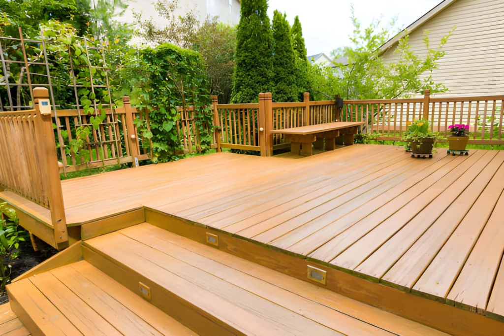 explore our work image 3 - stained  outdoor deck