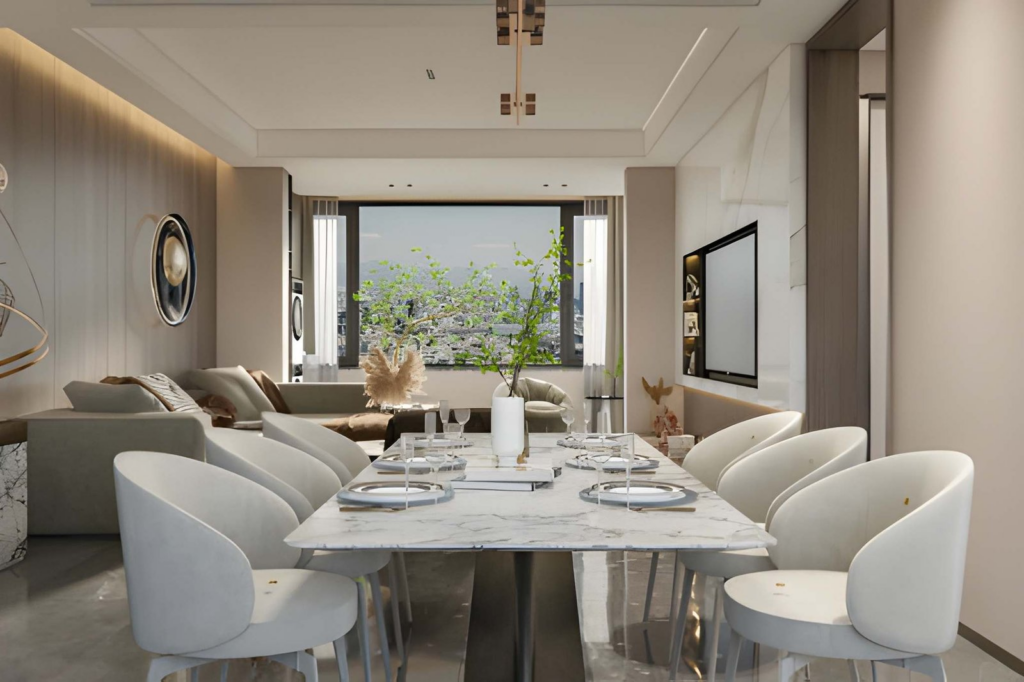 explore our work image 1 - interior design modern dining room perspective view