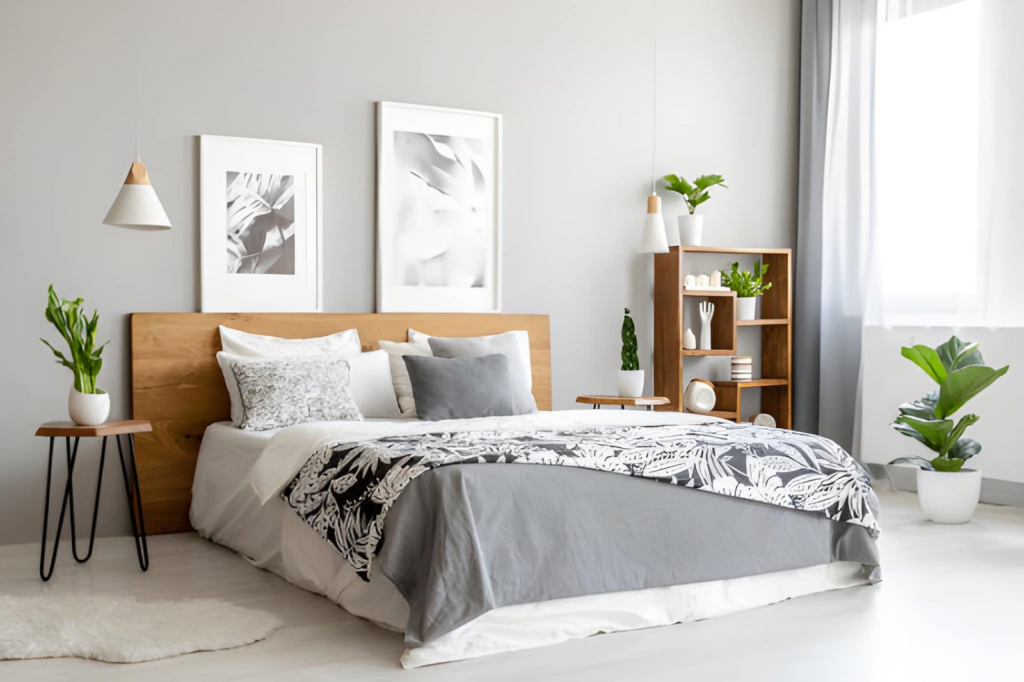 modern bedroom. interior design & painting