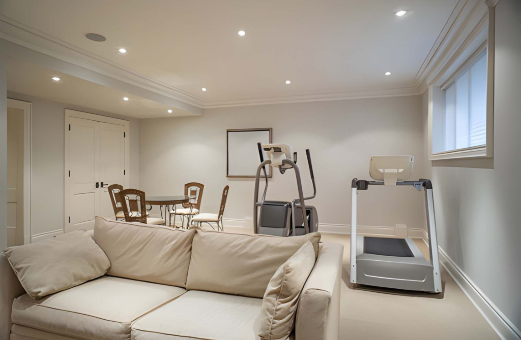 fully renovated, modern basement