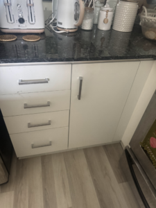 Windermere Avenue Kitchen and Bathroom Renovation before, cupboard close up