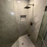 Windermere Avenue bathroom renovation result, shower focus