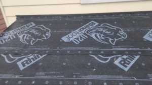 Roselawn Ave Mudroom & Powder Room Additions roof process