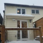 Roselawn Ave Mudroom & Powder Room Additions result. Deck & entrance siding