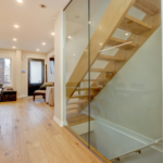 Roselawn Ave result. staircase glass panel