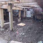 Roselawn Ave process. Under deck