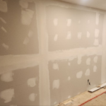 Roselawn Ave process. living room drywall primed